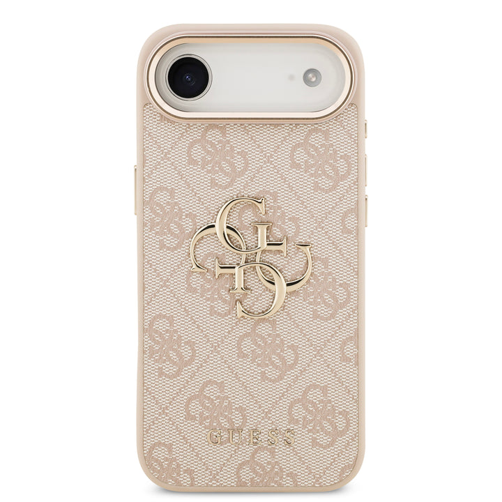 Funda Guess Original iPhone 17 Air Piel Logo 4G Rosa