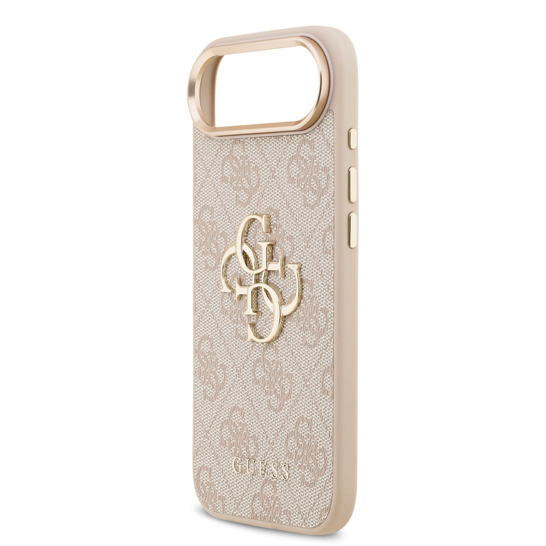 Funda Guess Original iPhone 17 Air Piel Logo 4G Rosa