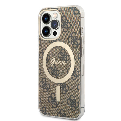 Case Guess 4G MagSafe para iPhone 13 Pro Café - Elegancia y Protección