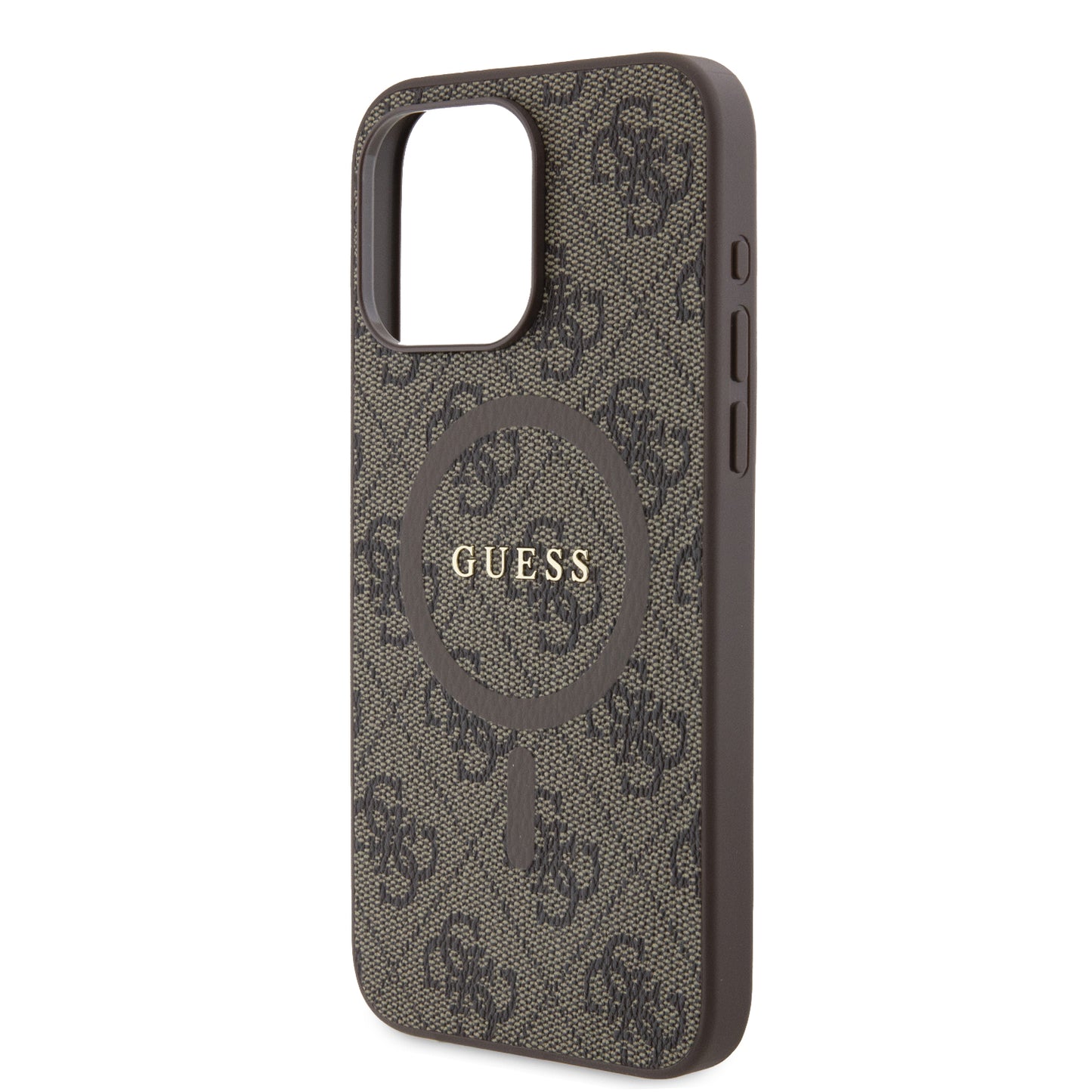 Case Guess 4G Logo Clásico MGSF para iPhone 15 Pro Max - Color Café Elegante