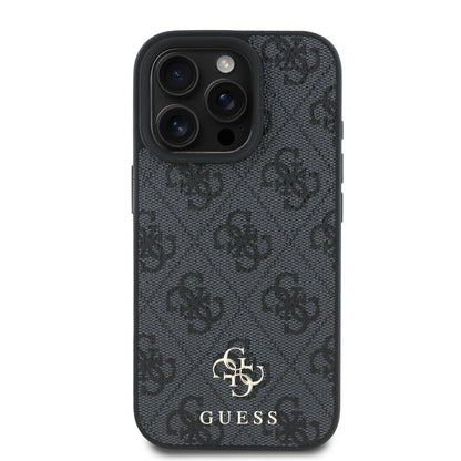 Funda Guess 4G Logo para iPhone 16 Pro - Color Negro | Elegancia y Protección Premium