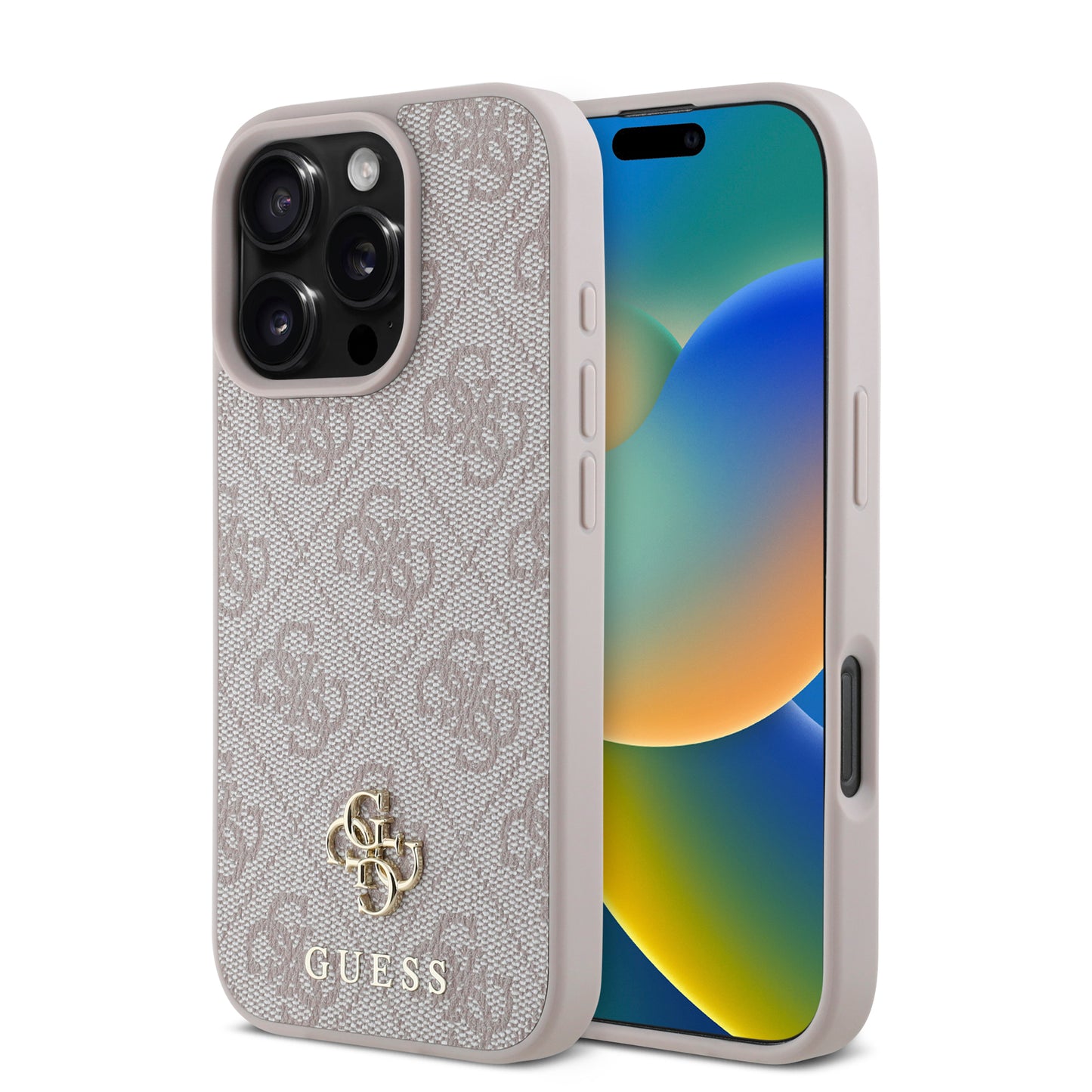 Funda Guess 4G Logo para iPhone 16 Pro – Rosa | Case Original y Elegante