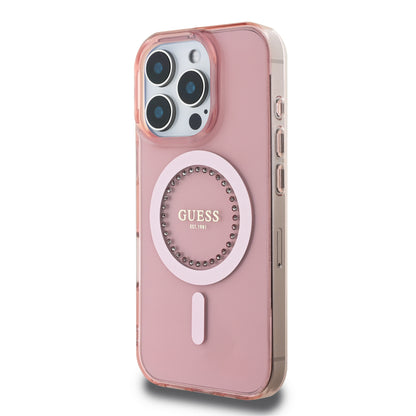 Funda Guess 4G Impreso para iPhone 16 Pro – Rosa | Case Original y Elegante