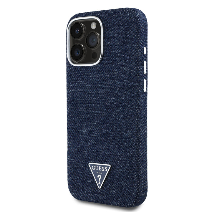 Funda Guess Original iPhone 16 Pro Mezclilla Azul