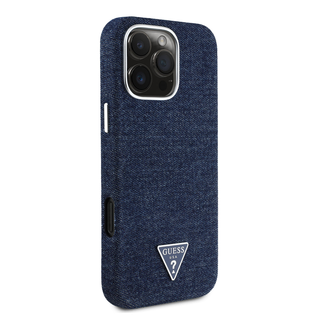 Funda Guess Original iPhone 16 Pro Mezclilla Azul