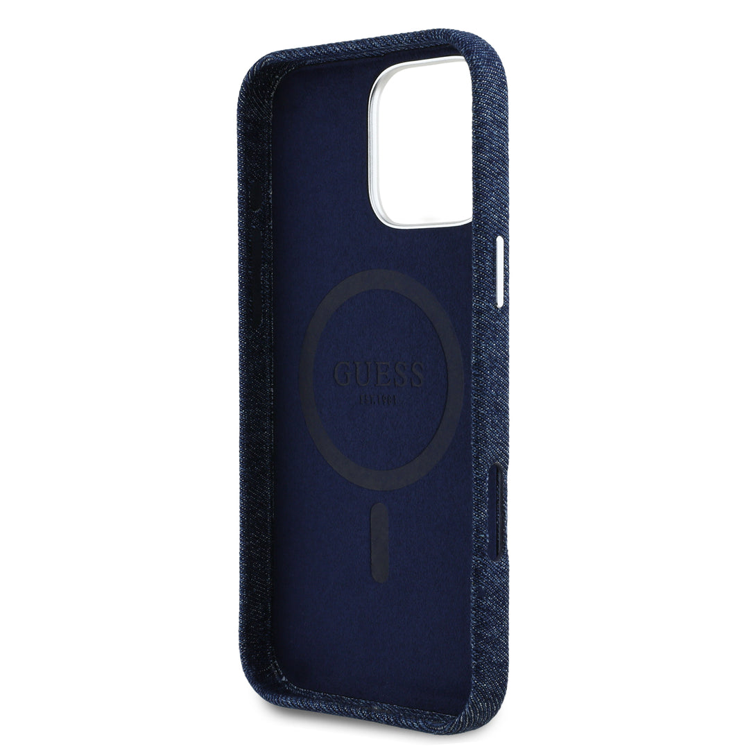 Funda Guess Original iPhone 16 Pro Mezclilla Azul