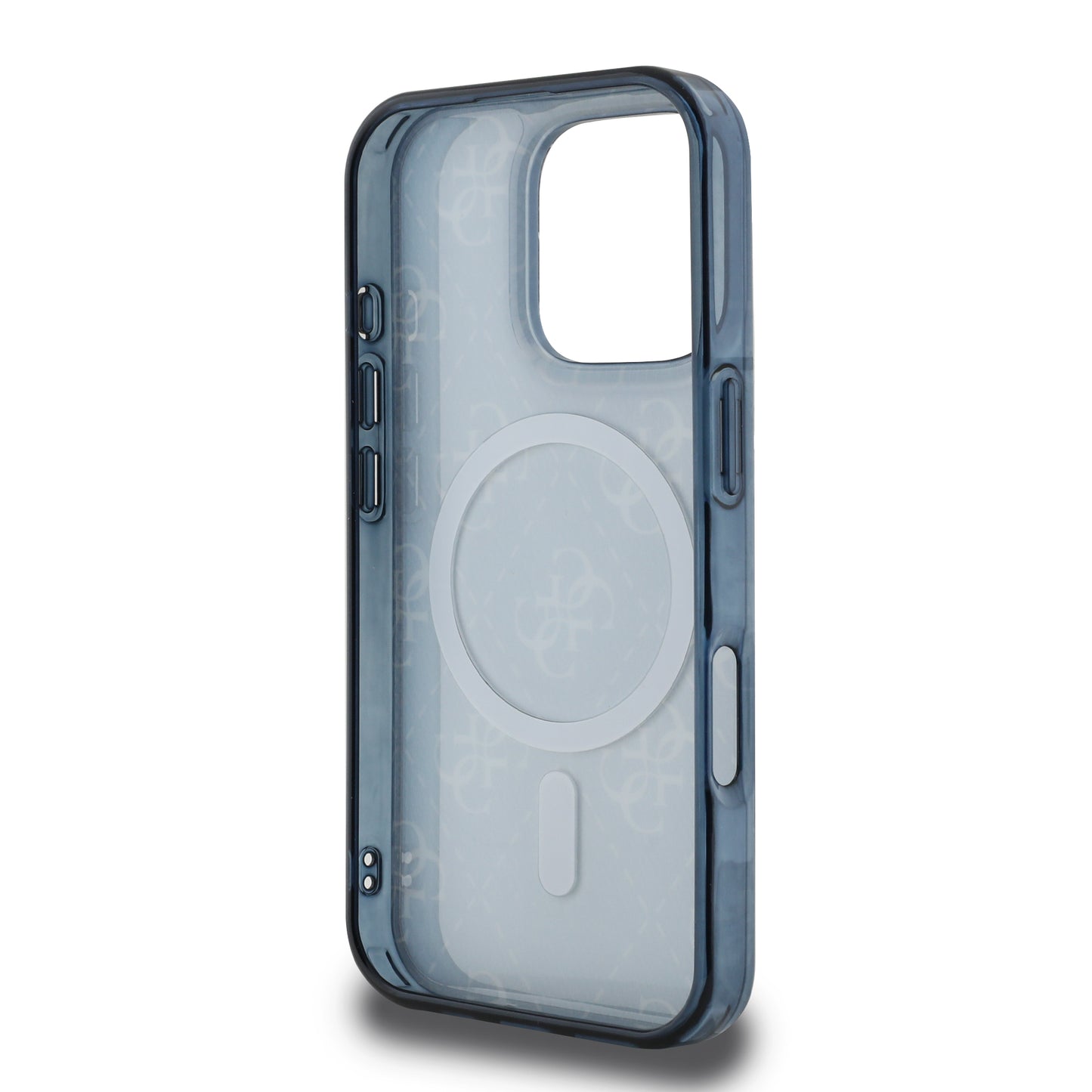 Case Guess MGSF 4G Impreso iPhone 16 Pro Max Azul - Funda de lujo y protección