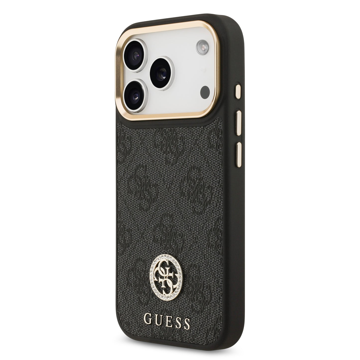 [PRE-VENTA] Funda Guess para iPhone 17 Pro – Diseño 4G Leather Metal Hardware