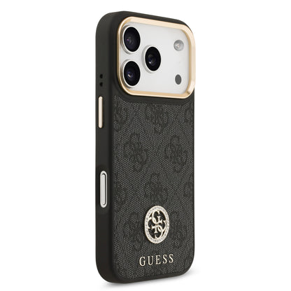 [PRE-VENTA] Funda Guess para iPhone 17 Pro – Diseño 4G Leather Metal Hardware
