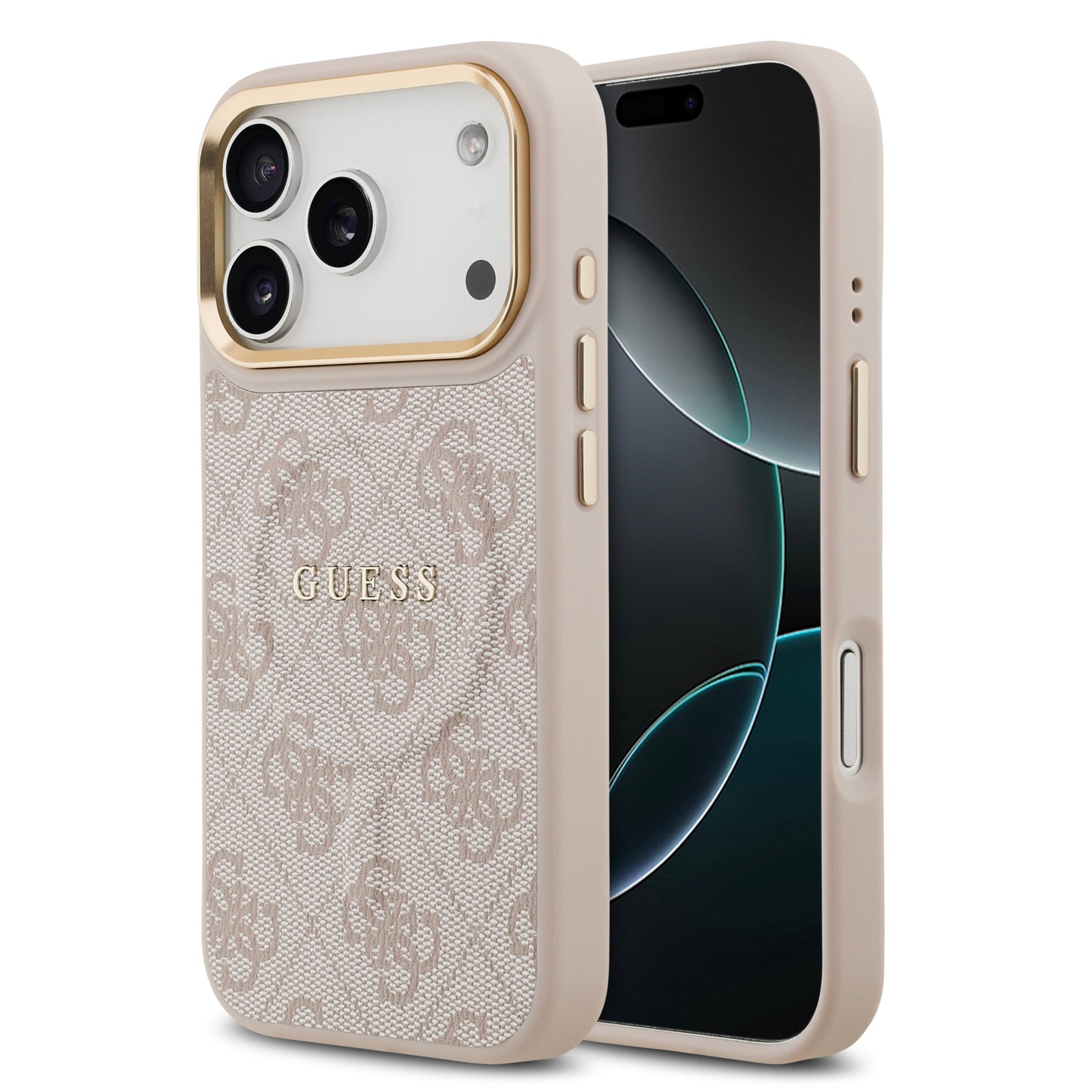 Funda Guess MagSafe Rosa con Estampado 4G para iPhone 17 Pro | Case Original de Lujo