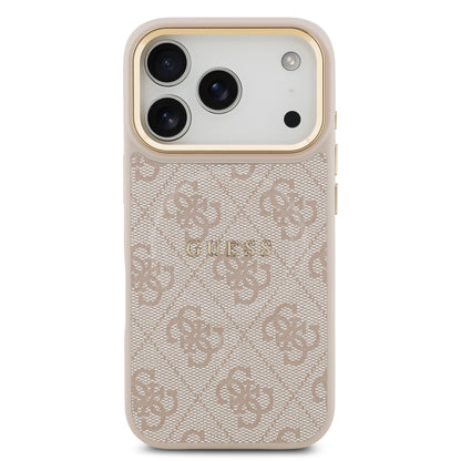 Funda Guess MagSafe Rosa con Estampado 4G para iPhone 17 Pro | Case Original de Lujo