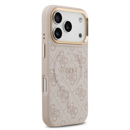 Funda Guess MagSafe Rosa con Estampado 4G para iPhone 17 Pro | Case Original de Lujo