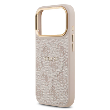 Funda Guess MagSafe Rosa con Estampado 4G para iPhone 17 Pro | Case Original de Lujo