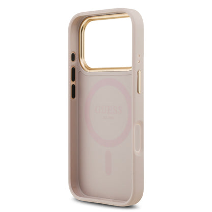 Funda Guess MagSafe Rosa con Estampado 4G para iPhone 17 Pro | Case Original de Lujo