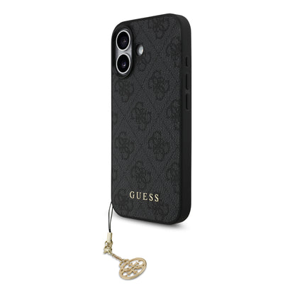 Funda Guess Charm Edition 4G PU Leather con Dije Metálico para iPhone 17 – Original y de Lujo