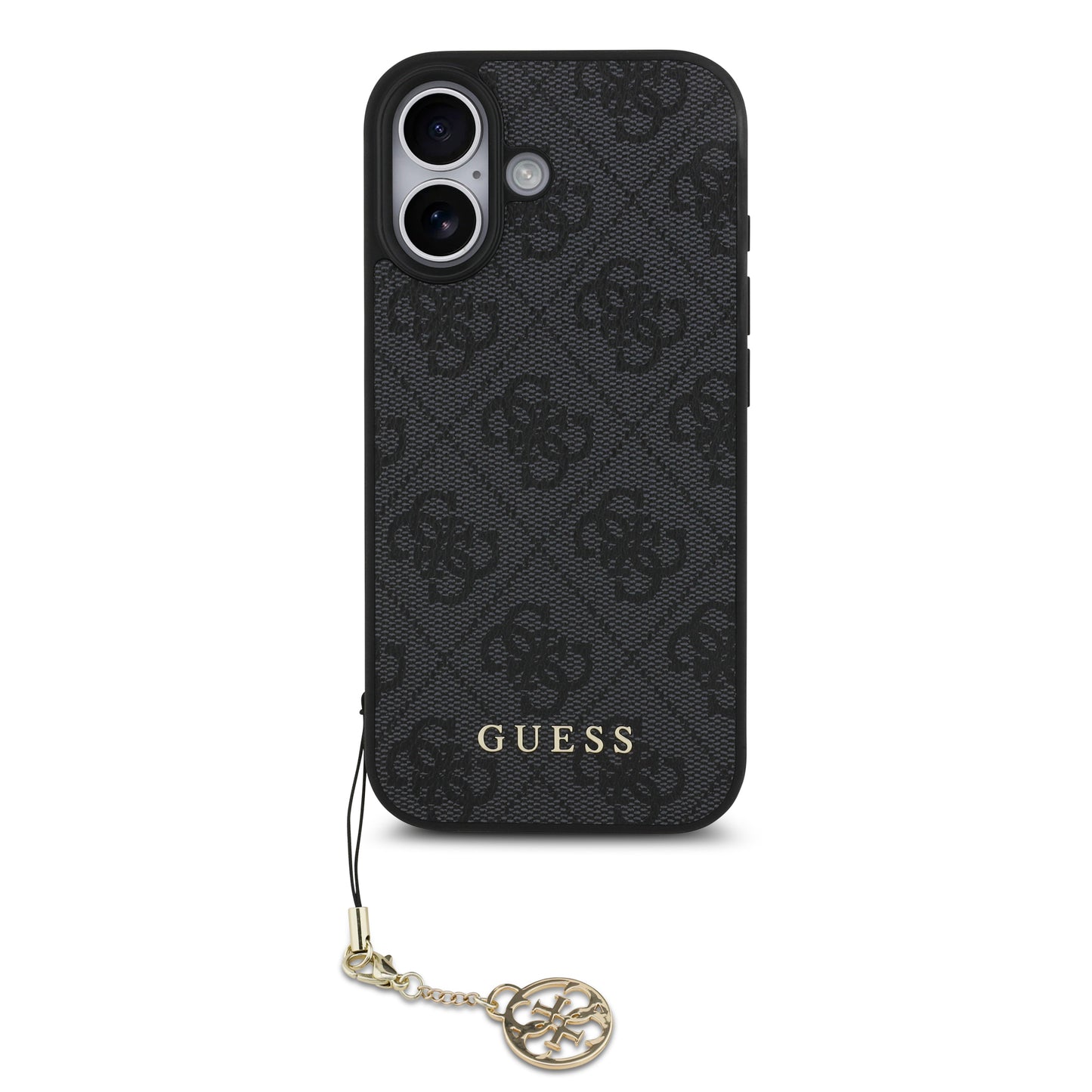 Funda Guess Charm Edition 4G PU Leather con Dije Metálico para iPhone 17 – Original y de Lujo