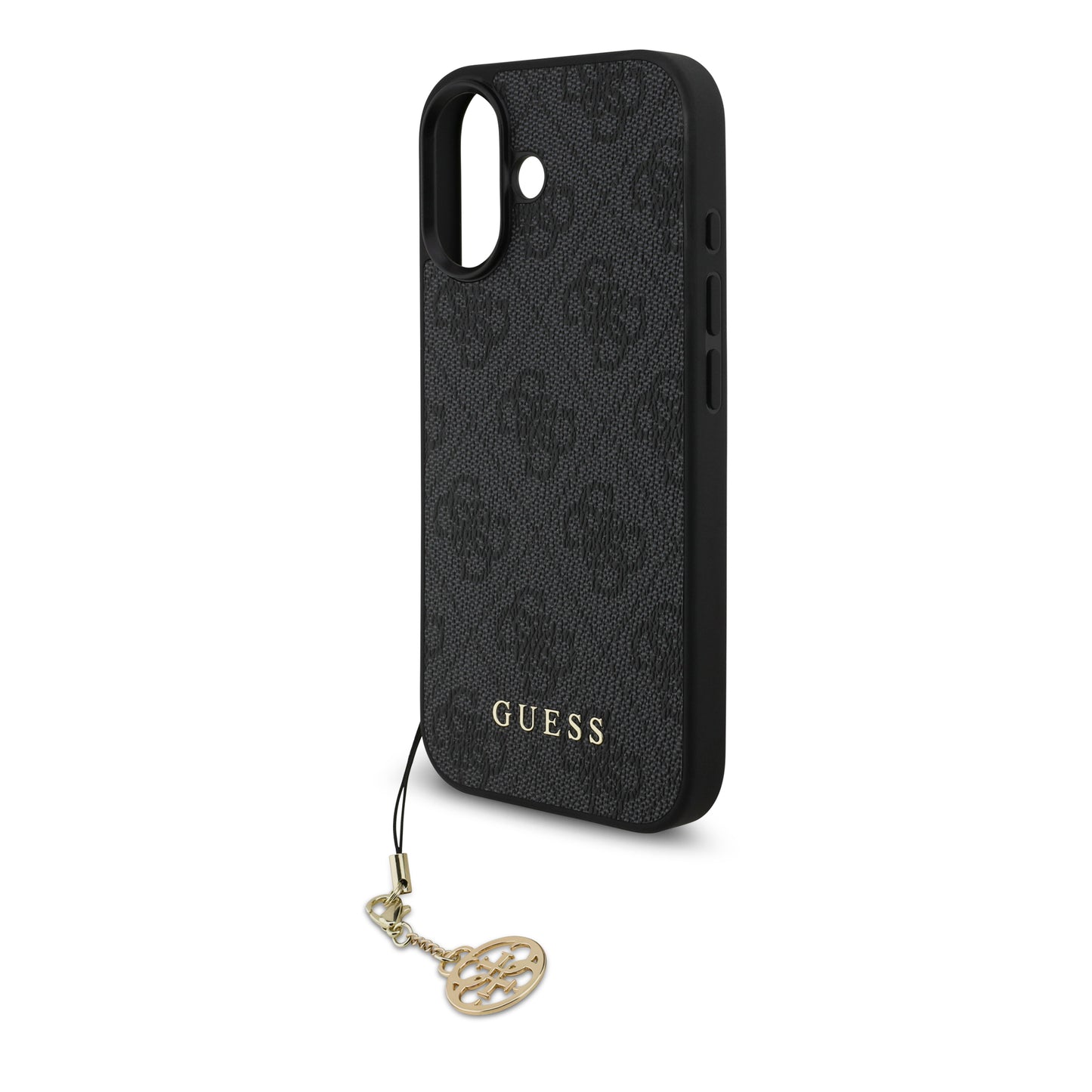 Funda Guess Charm Edition 4G PU Leather con Dije Metálico para iPhone 17 – Original y de Lujo