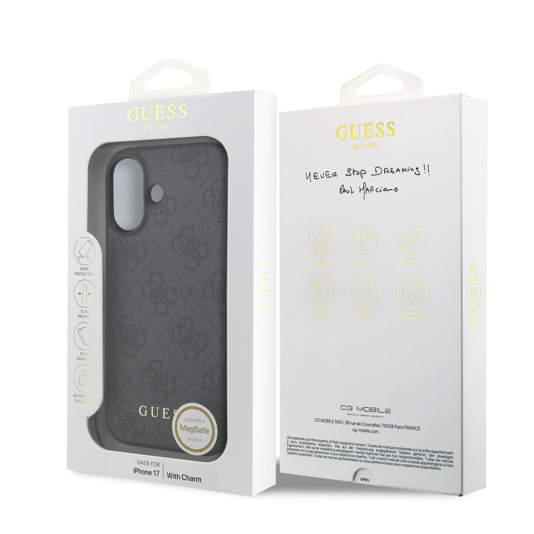 Funda Guess Original iPhone 17 4G Dije Metálico