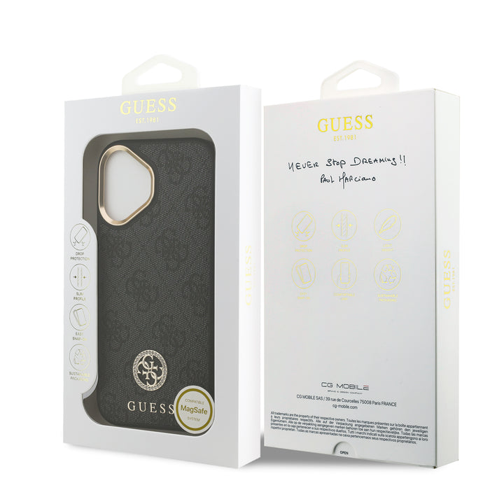 Funda Guess Original iPhone 17 4G Leather Metal