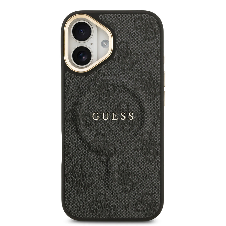 Funda Guess Original iPhone 17 MagSafe Piel Negra