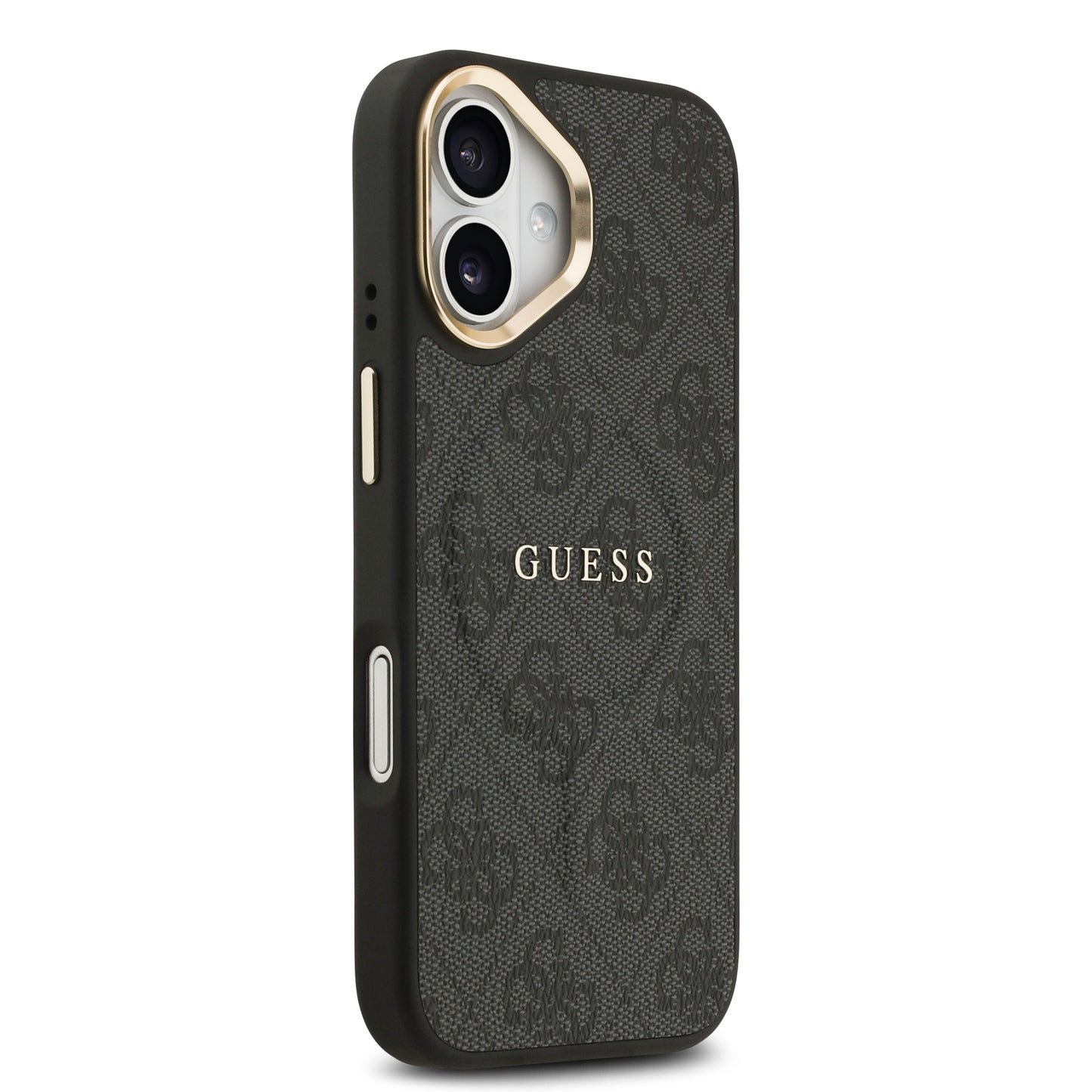 Funda Guess MagSafe de Piel Negra con Patrón 4G Classic para iPhone 17 | Case Original de Lujo