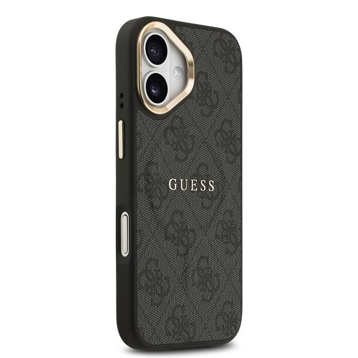 Funda Guess Original iPhone 17 MagSafe Piel Negra