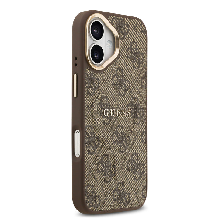 Funda Guess Original iPhone 17 MagSafe Piel Café