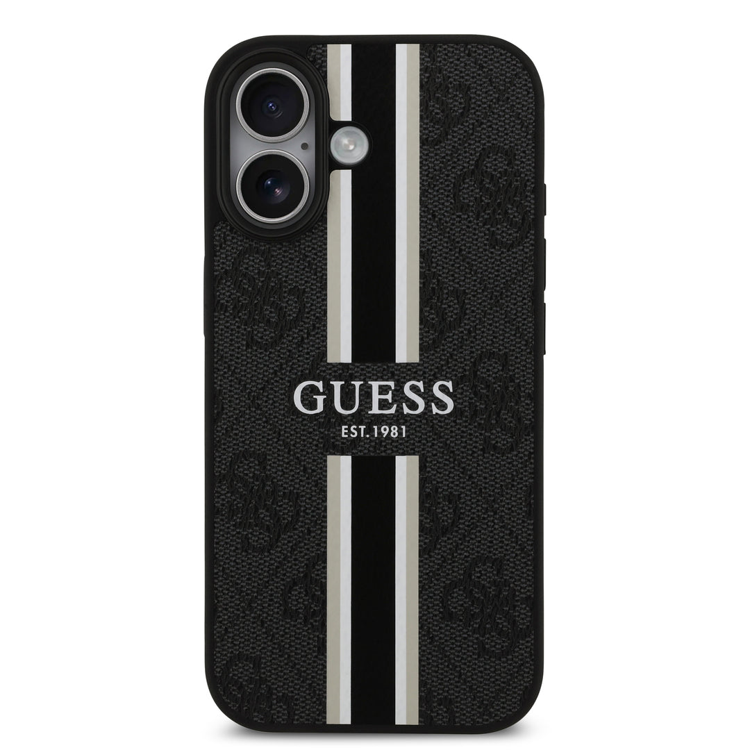 Funda Guess Original iPhone 17 MagSafe Piel Negra