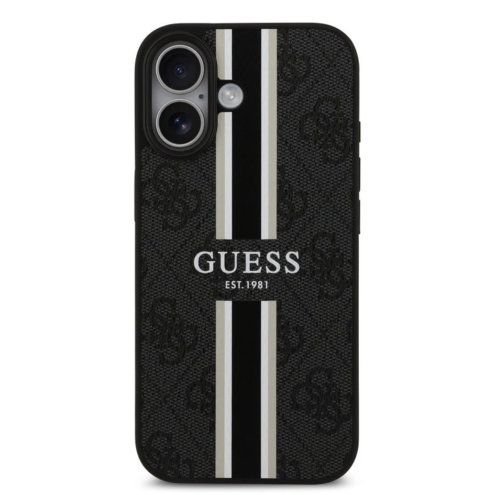 Funda Guess Original iPhone 17 MagSafe Piel Negra