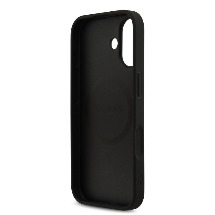 Funda Guess Original iPhone 17 MagSafe Piel Negra