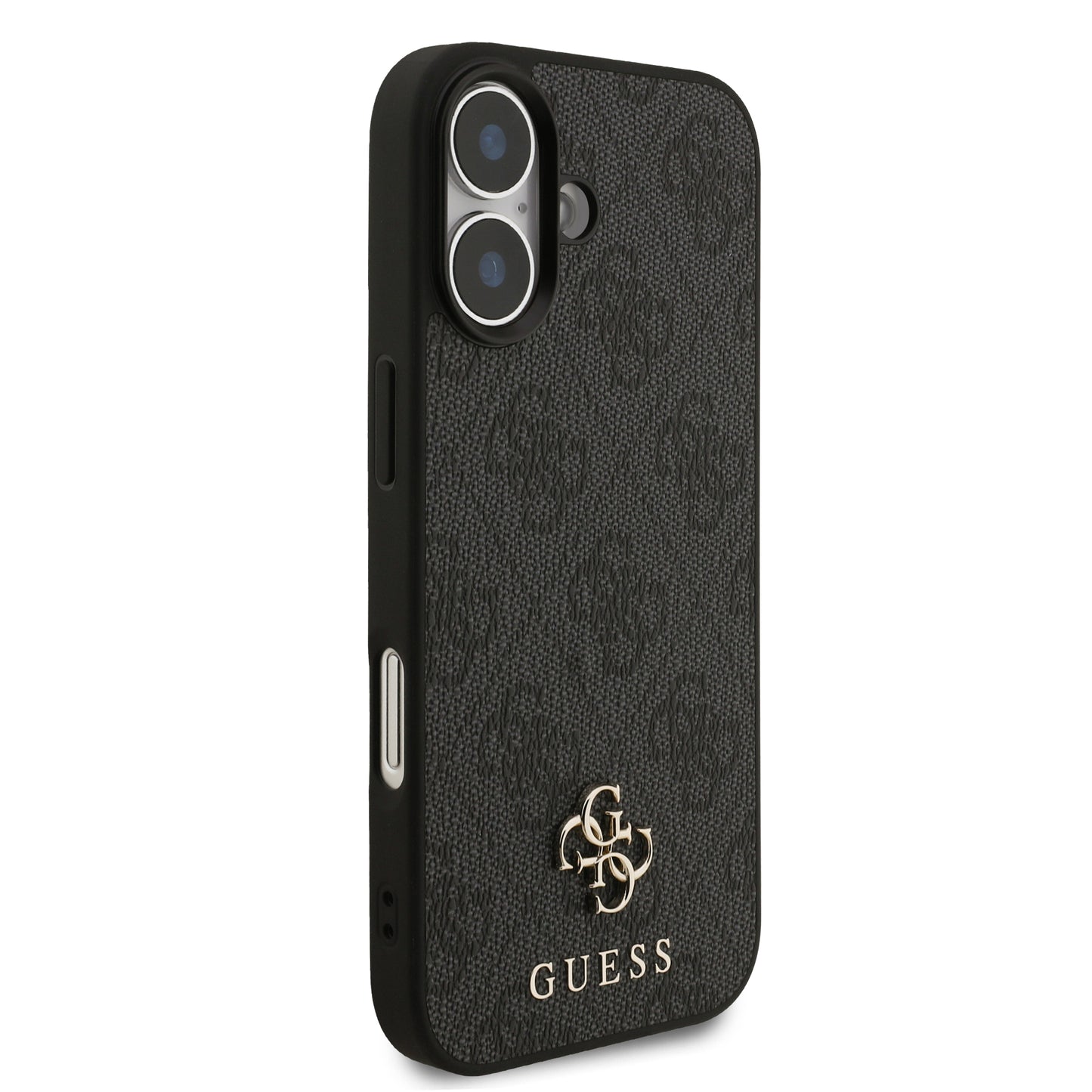 Funda Guess MagSafe de Piel Negra con Patrón 4G Small para iPhone 17 | Case Original de Lujo
