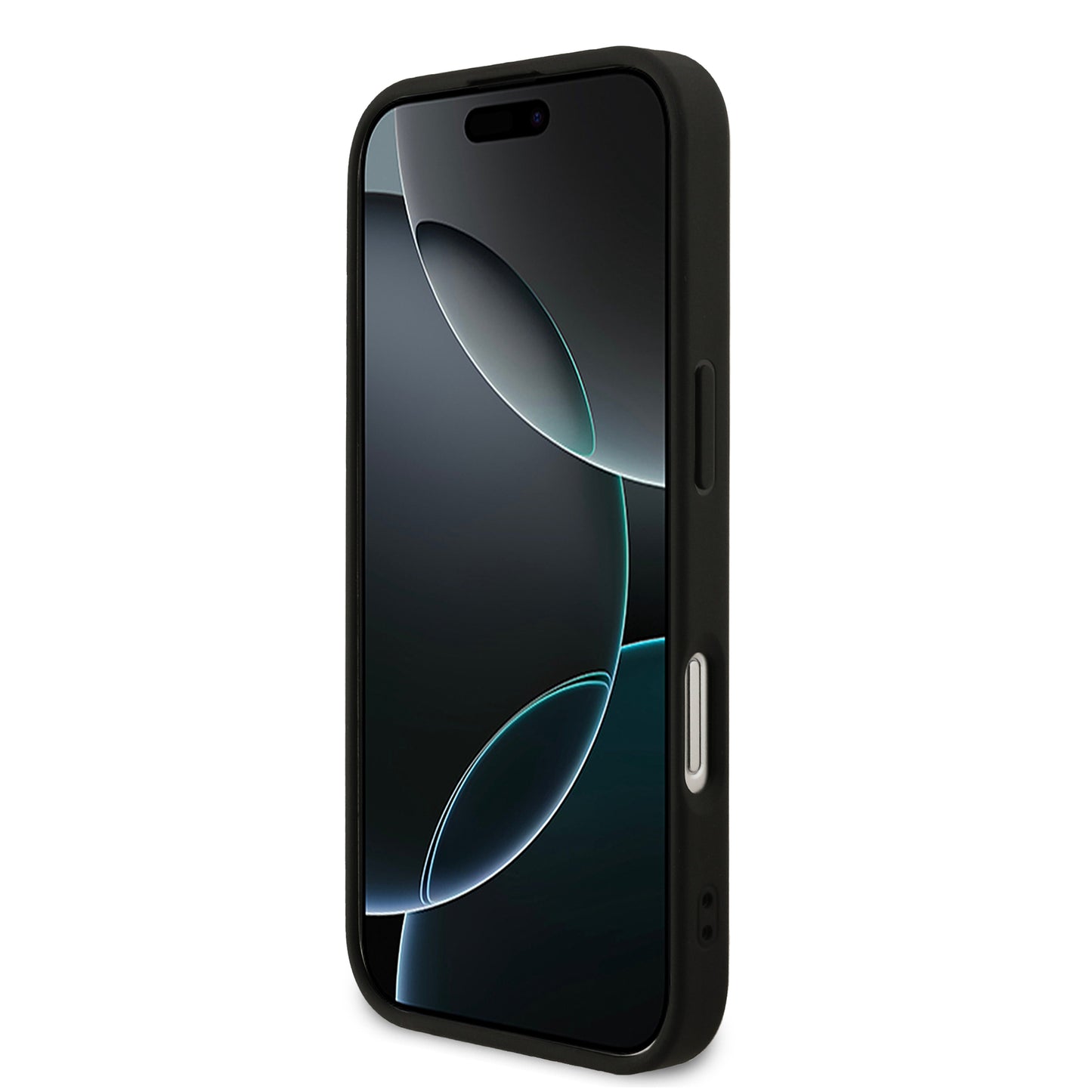 Funda Guess MagSafe de Piel Negra con Patrón 4G Small para iPhone 17 | Case Original de Lujo