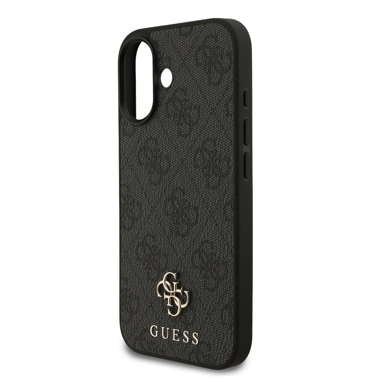 Funda Guess MagSafe de Piel Negra con Patrón 4G Small para iPhone 17 | Case Original de Lujo