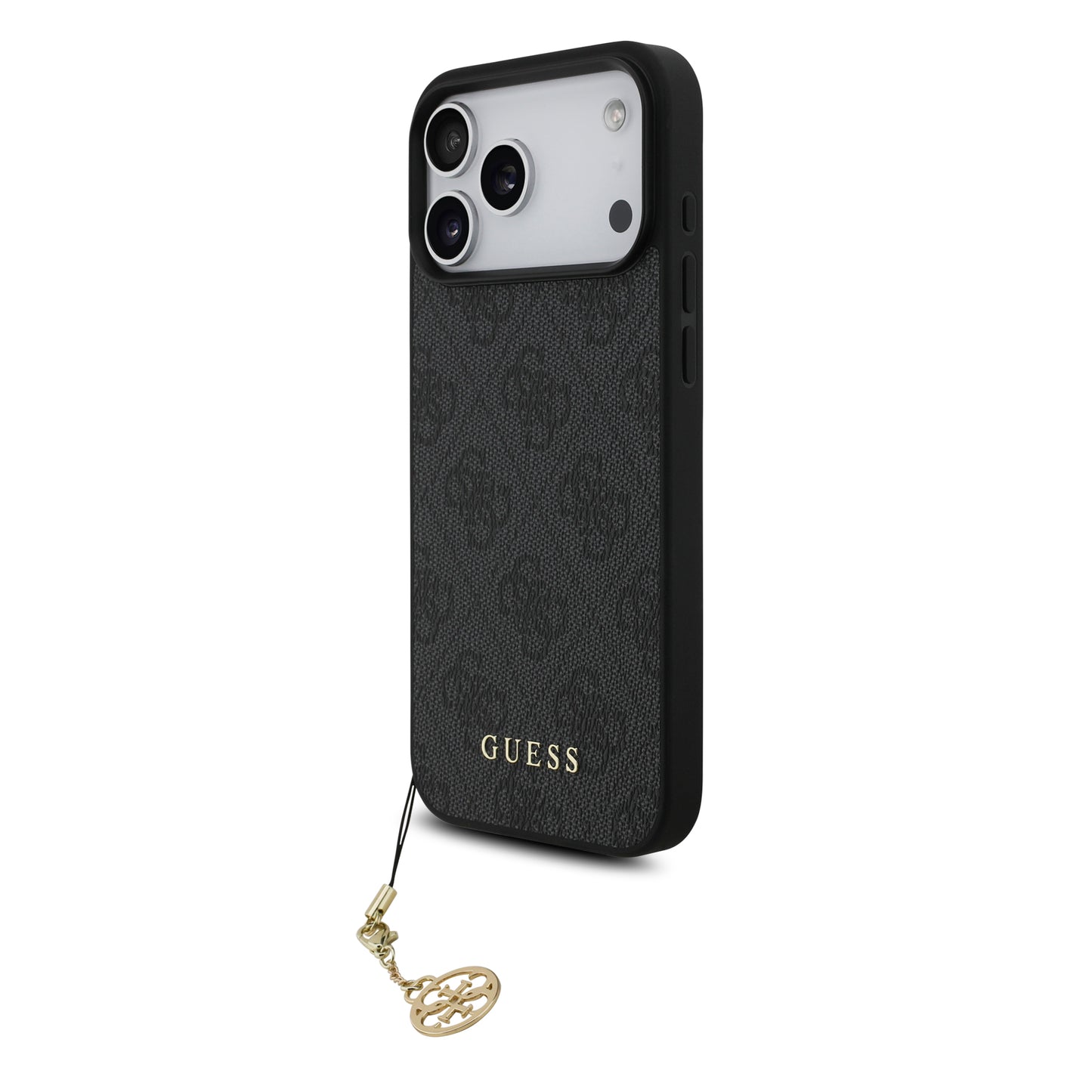 Funda Guess Charm Edition 4G PU Leather con Dije Metálico para iPhone 17 Pro – Original y de Lujo