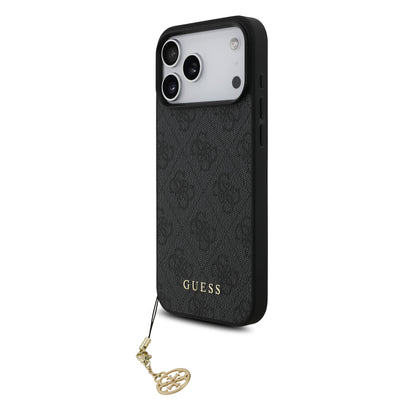 Funda Guess Charm Edition 4G PU Leather con Dije Metálico para iPhone 17 Pro – Original y de Lujo