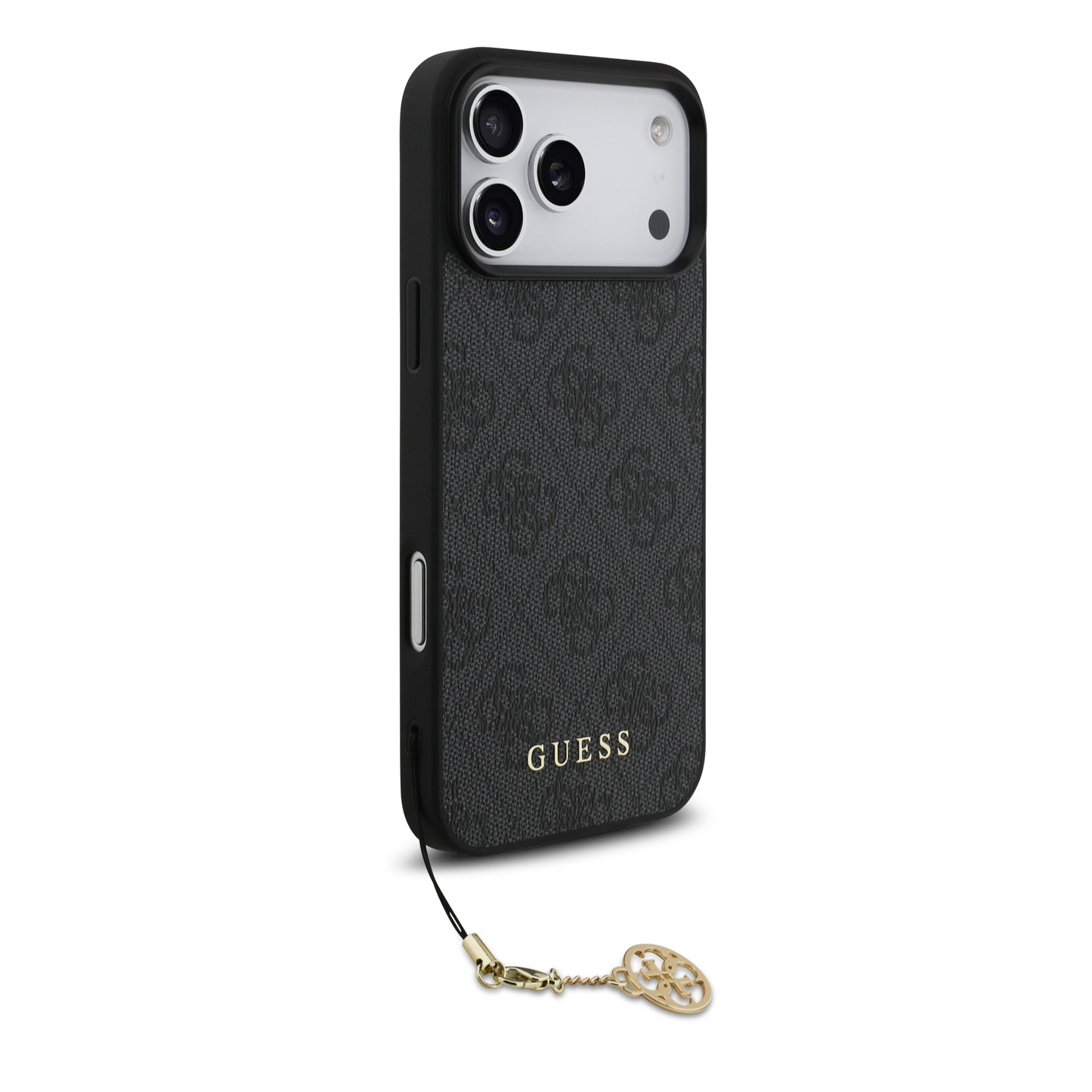 Funda Guess Charm Edition 4G PU Leather con Dije Metálico para iPhone 17 Pro Max – Original y de Lujo