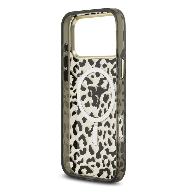 Funda Guess Original iPhone 17/18 Pro Max Leopard Glitter