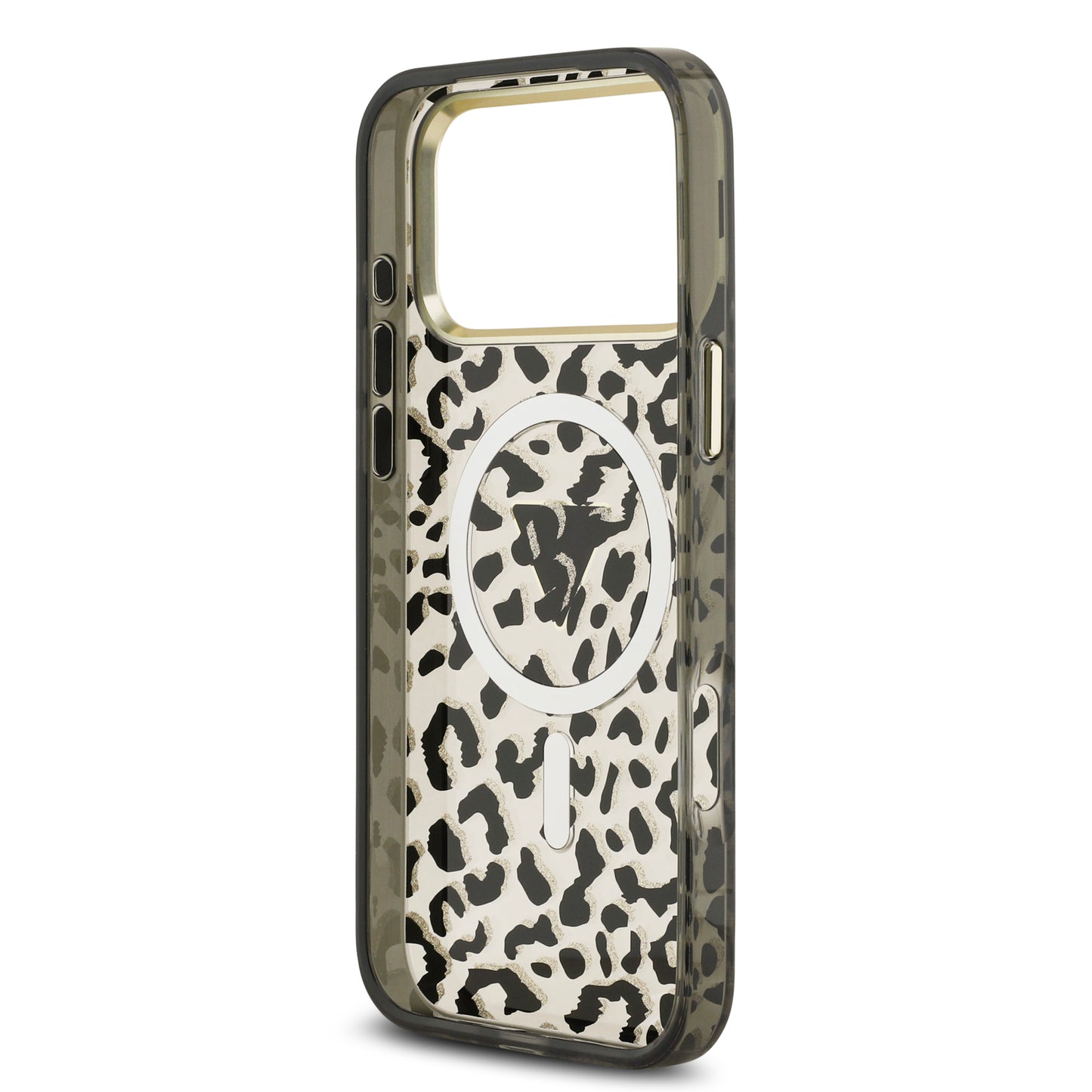 [PRE-VENTA] Funda Guess para iPhone 17 Pro Leopard Glitter Edition con Logo Triangular