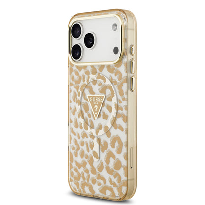 Case Guess Leopard Glitter Edition para iPhone 17 Pro Max