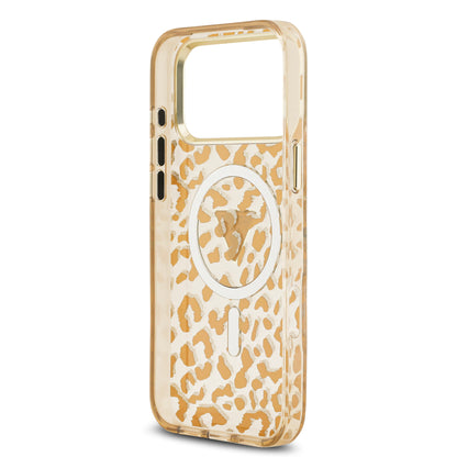 Case Guess Leopard Glitter Edition para iPhone 17 Pro Max