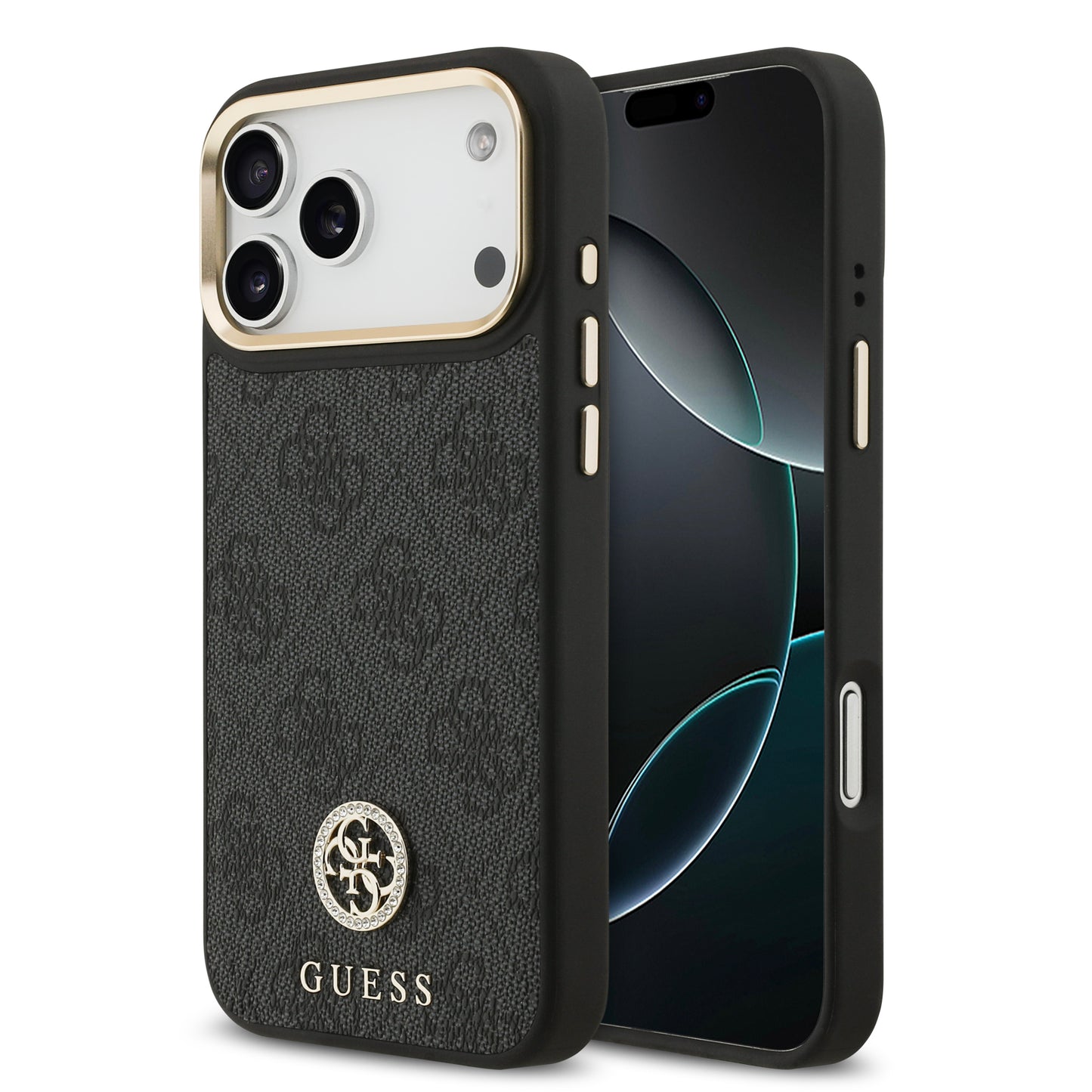 [PRE-VENTA] Funda Guess para iPhone 17 Pro Max – Diseño 4G Leather Metal Hardware