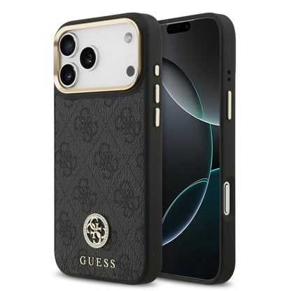 [PRE-VENTA] Funda Guess para iPhone 17 Pro Max – Diseño 4G Leather Metal Hardware