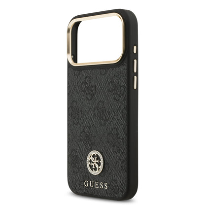 [PRE-VENTA] Funda Guess para iPhone 17 Pro Max – Diseño 4G Leather Metal Hardware