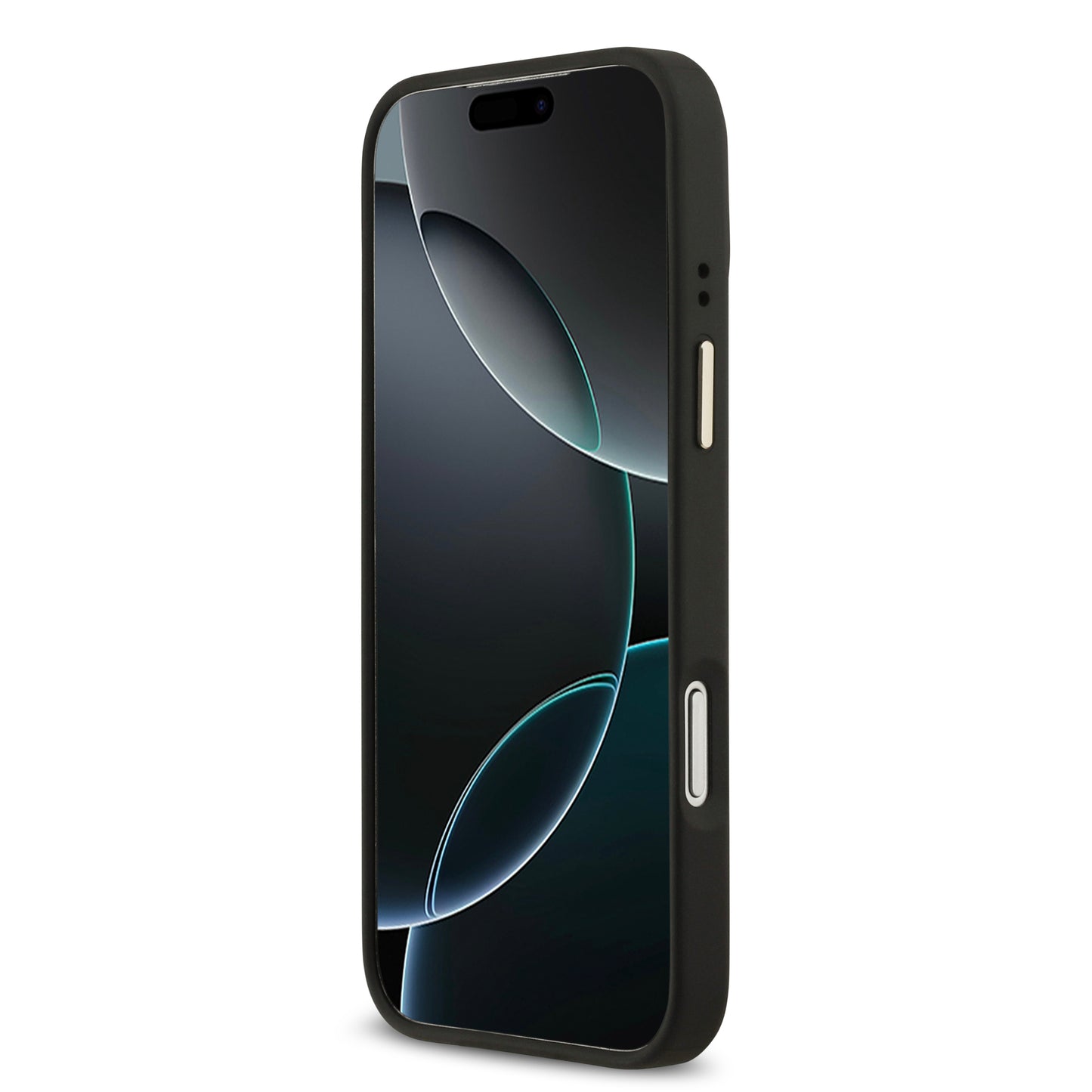 Funda Guess MagSafe de Piel Negra con Patrón 4G Classic para iPhone 17 Pro | Case Original de Lujo