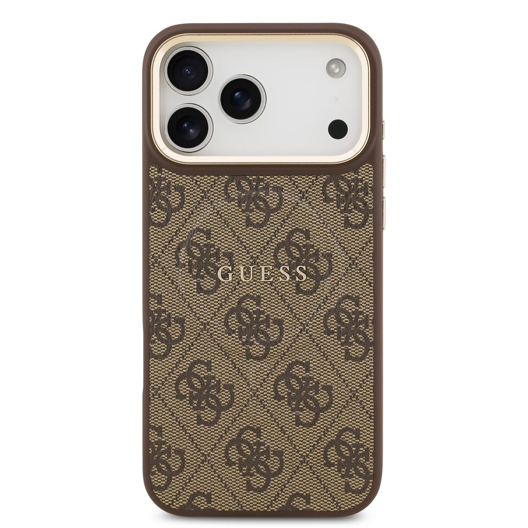 Funda Guess Original iPhone 17/18 Pro MagSafe Piel Café