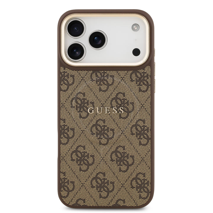 Funda Guess Original iPhone 17/18 Pro MagSafe Piel Café