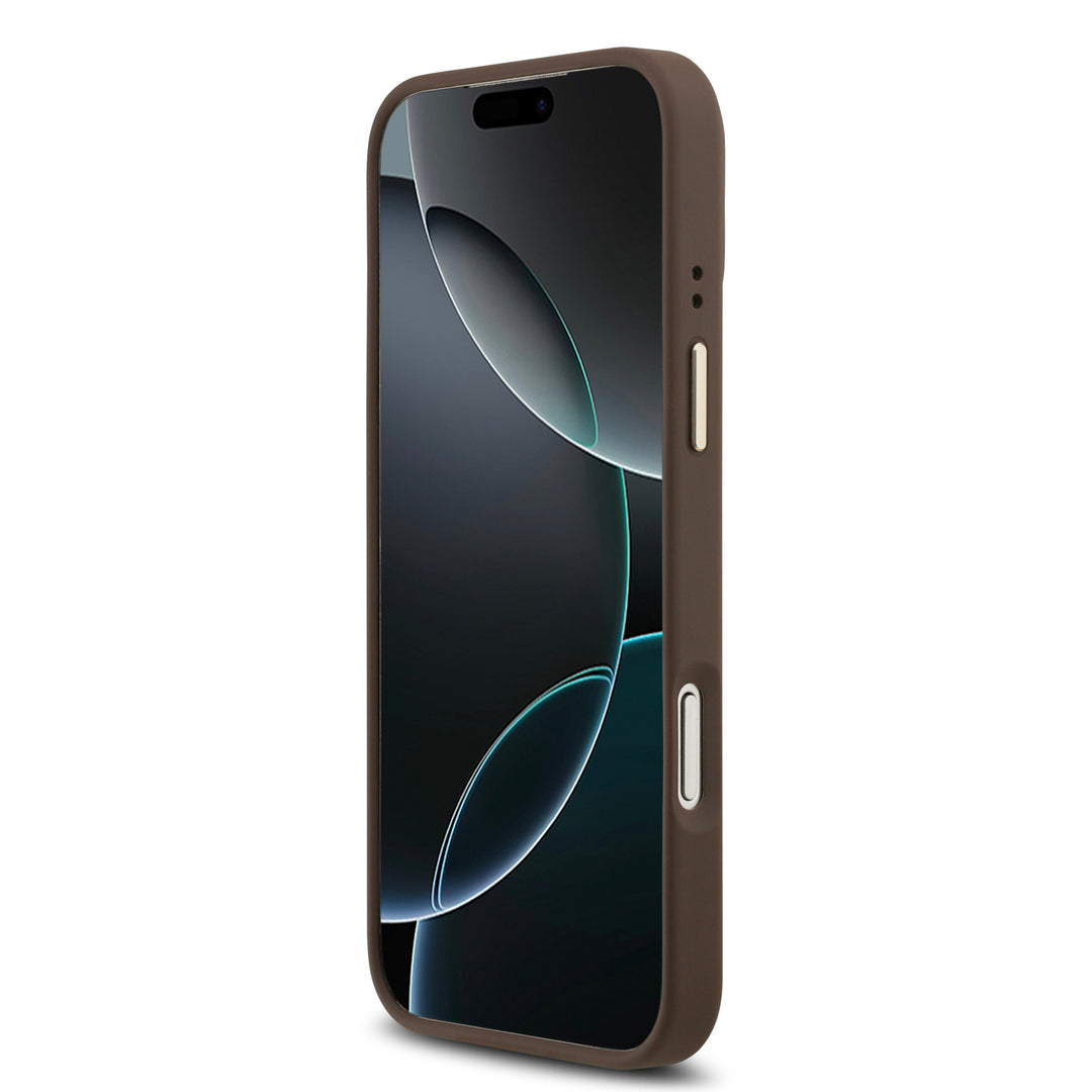 Funda Guess Original iPhone 17/18 Pro MagSafe Piel Café