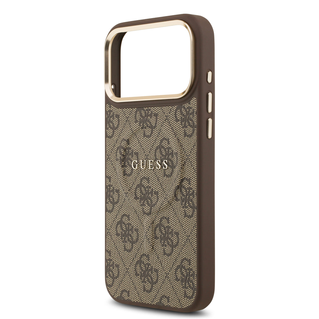 Funda Guess Original iPhone 17/18 Pro MagSafe Piel Café