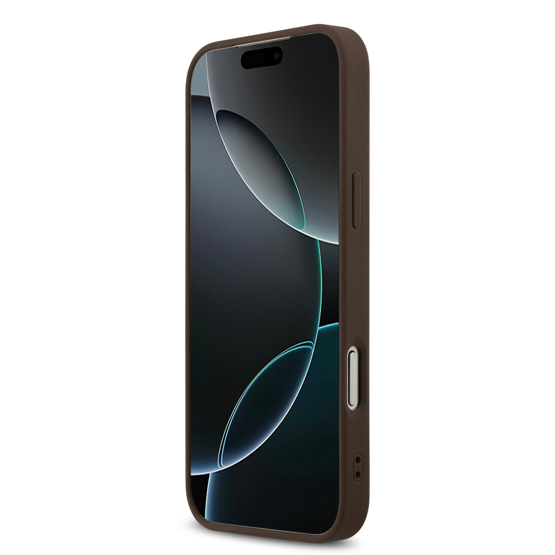 Funda Guess Original iPhone 17/18 Pro MagSafe Piel Café
