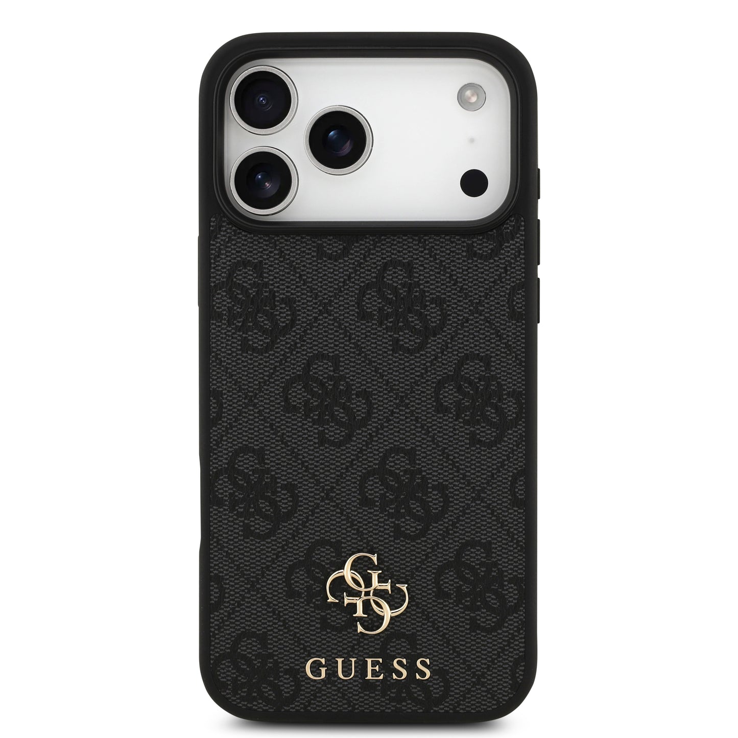 Funda Guess MagSafe de Piel Negra con Logotipos 4G Small para iPhone 17 Pro Max | Case Original de Lujo